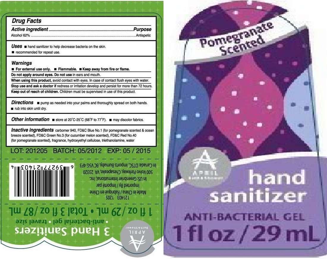 Pomegranate Scented Hand Sanitizer